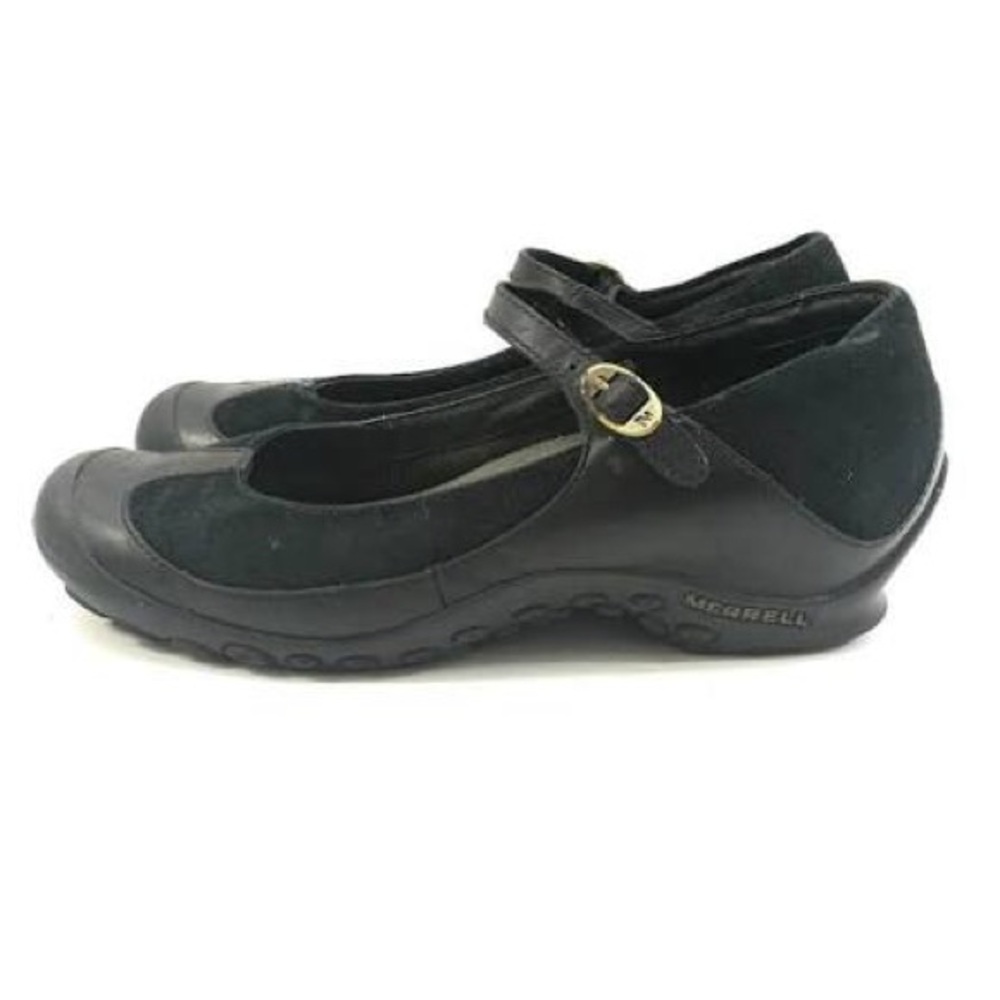 Merrell Plaza Leather and Suede Mary Jane Shoes